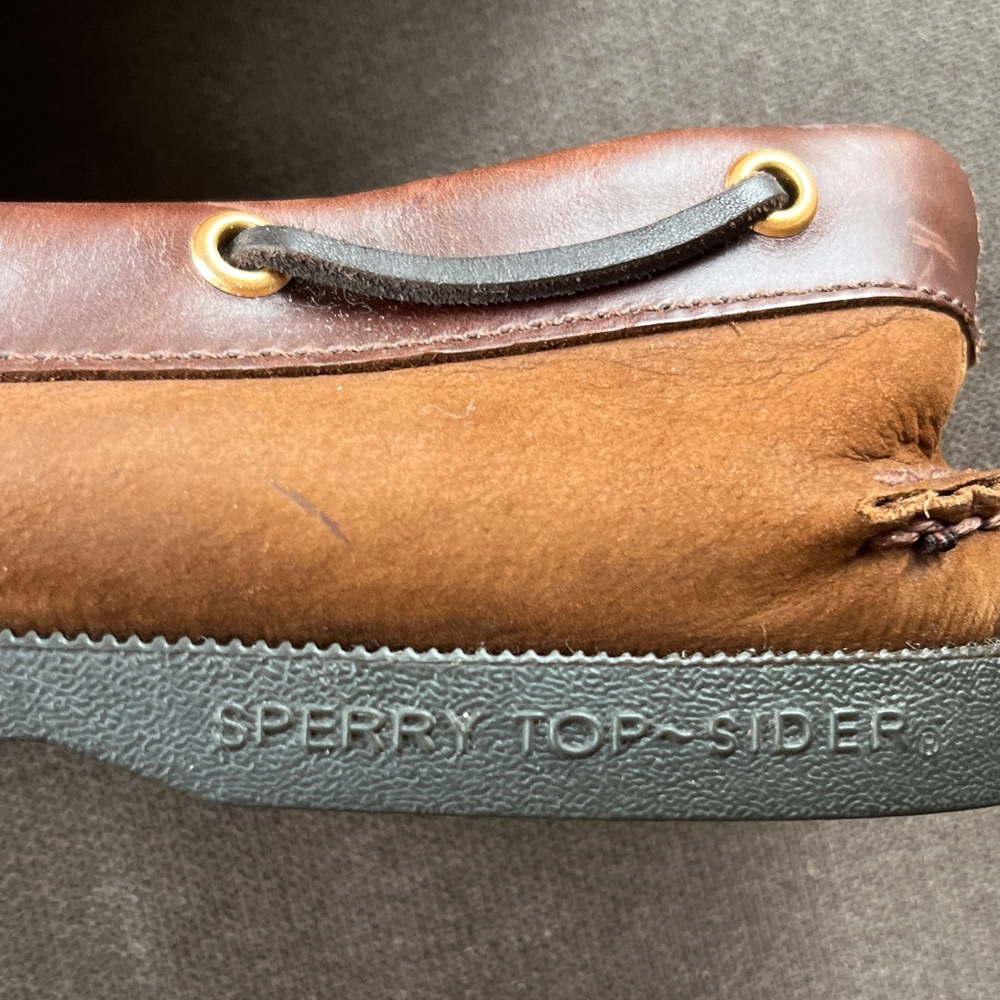 Sperry Top-Sider Classic Brown Leather Boat Shoes - Picture 4 of 10